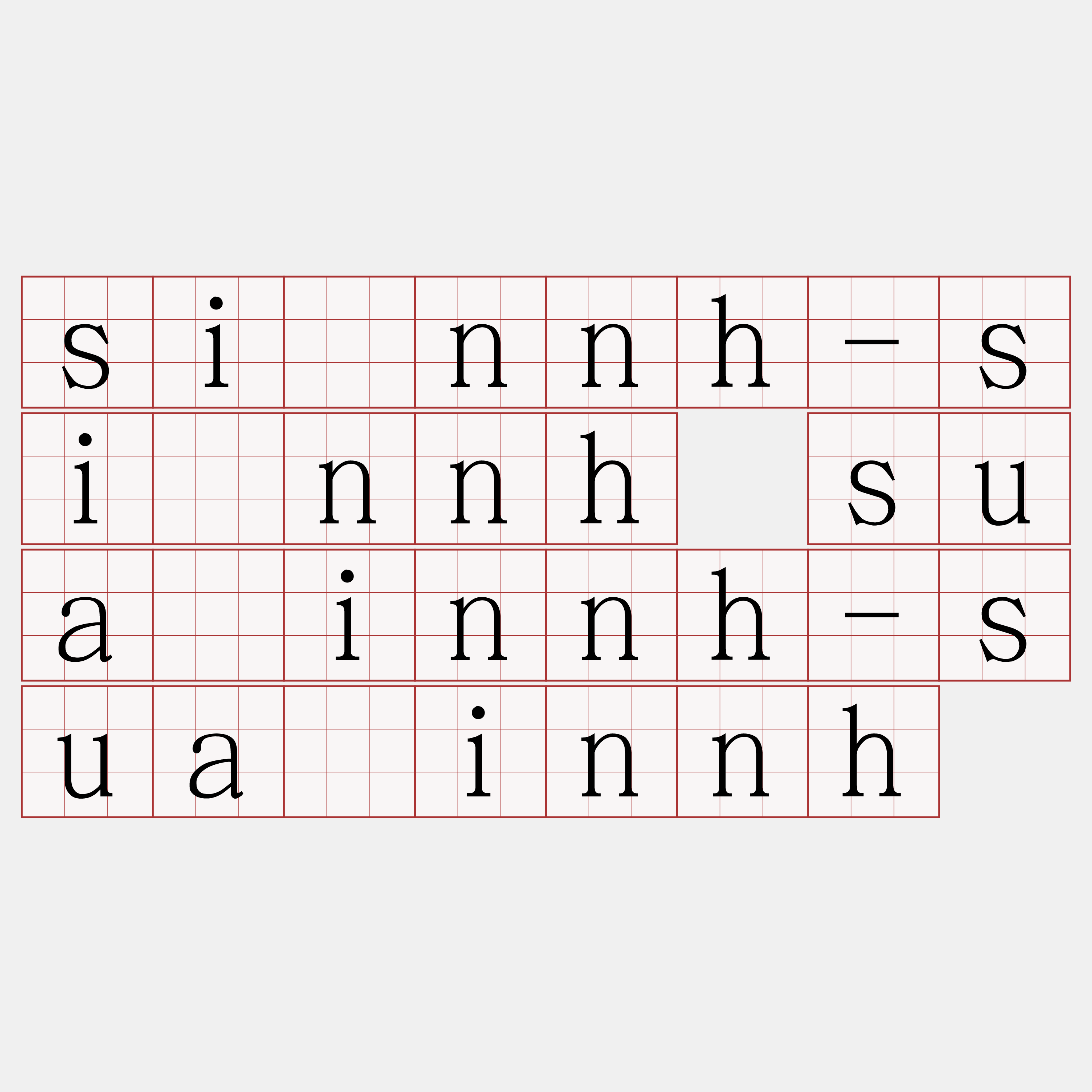 si̍nnh-si̍nnh sua̍innh-sua̍innh